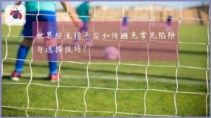 世界杯竞猜平台如何避免常见陷阱与选择技巧？