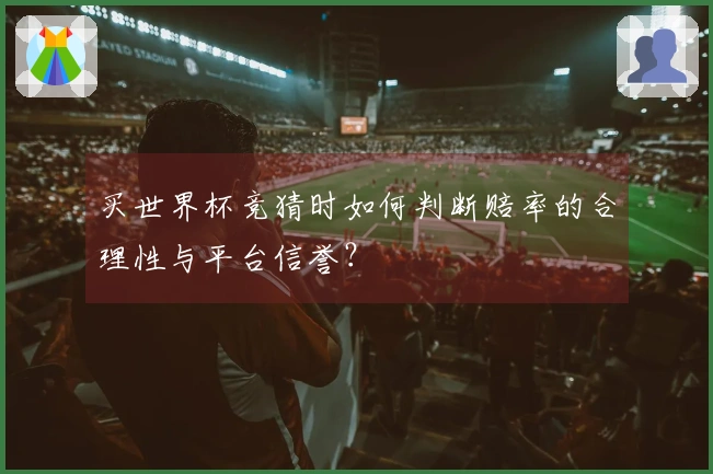 买世界杯竞猜时如何判断赔率的合理性与平台信誉？